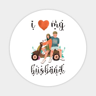 I Love My Husband Magnet